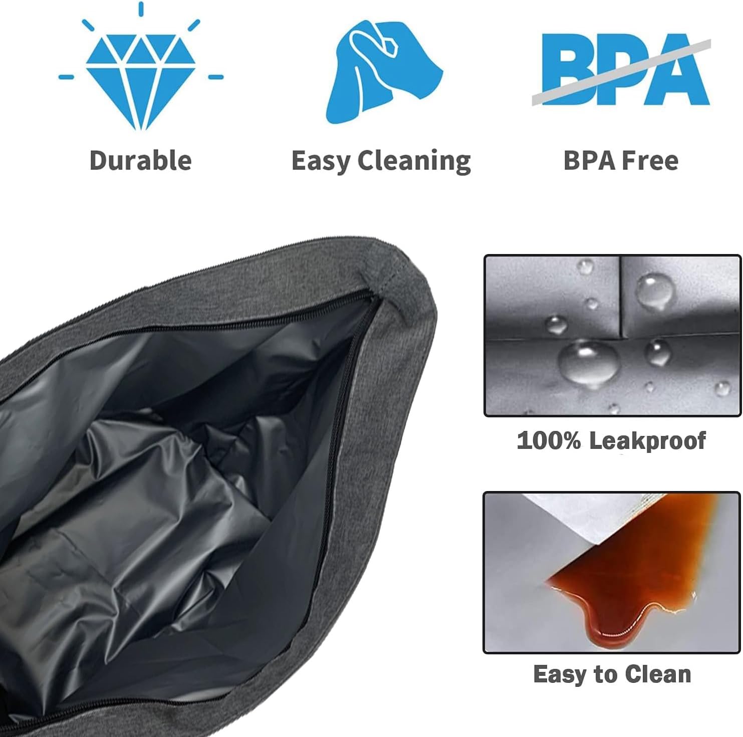 Insulated Cooler Bag, Large Insulated Bag, Reusable Shopping Bags, Leakproof Soft Cooler with BagsBottle Opener, Suitable for Supermarket Shopping, Travel,Beach,Family Picnic,Camping - Image 6